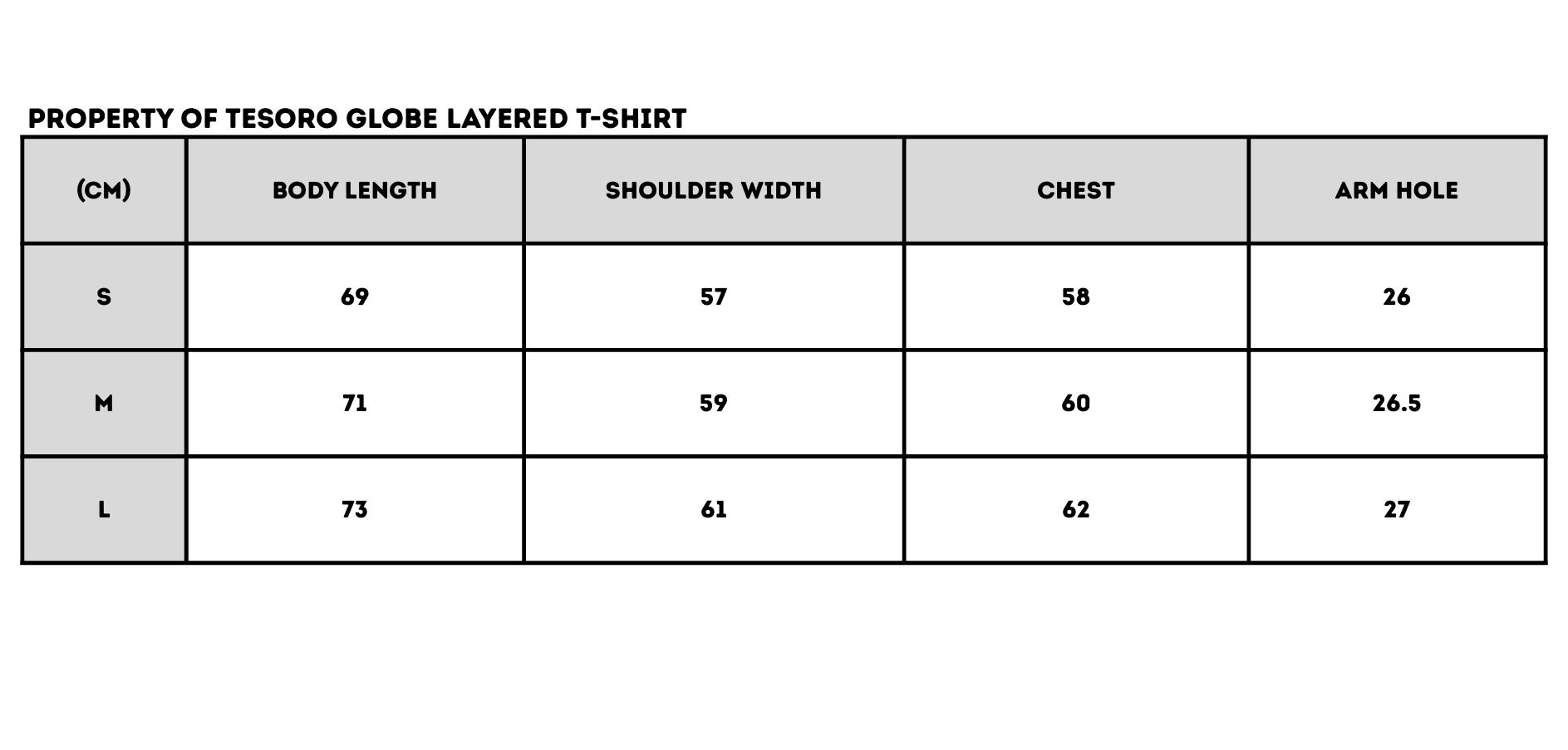 Property of Tesoro Globe Layered T-Shirt